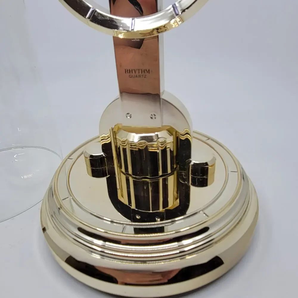 Rhythm Quartz Anniversary Dome Pendulum Mantel Clock. Made in Japan